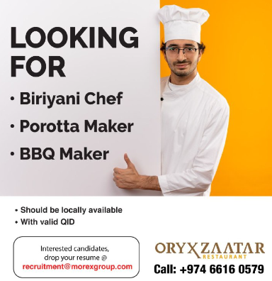 Exciting Job Opportunities at Oryx Zaatar Restaurant!