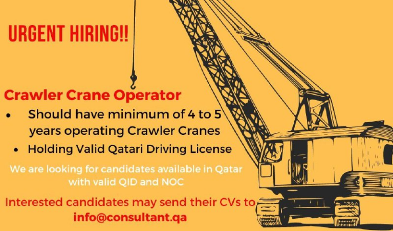 Job Opportunity: Crawler Crane Operator