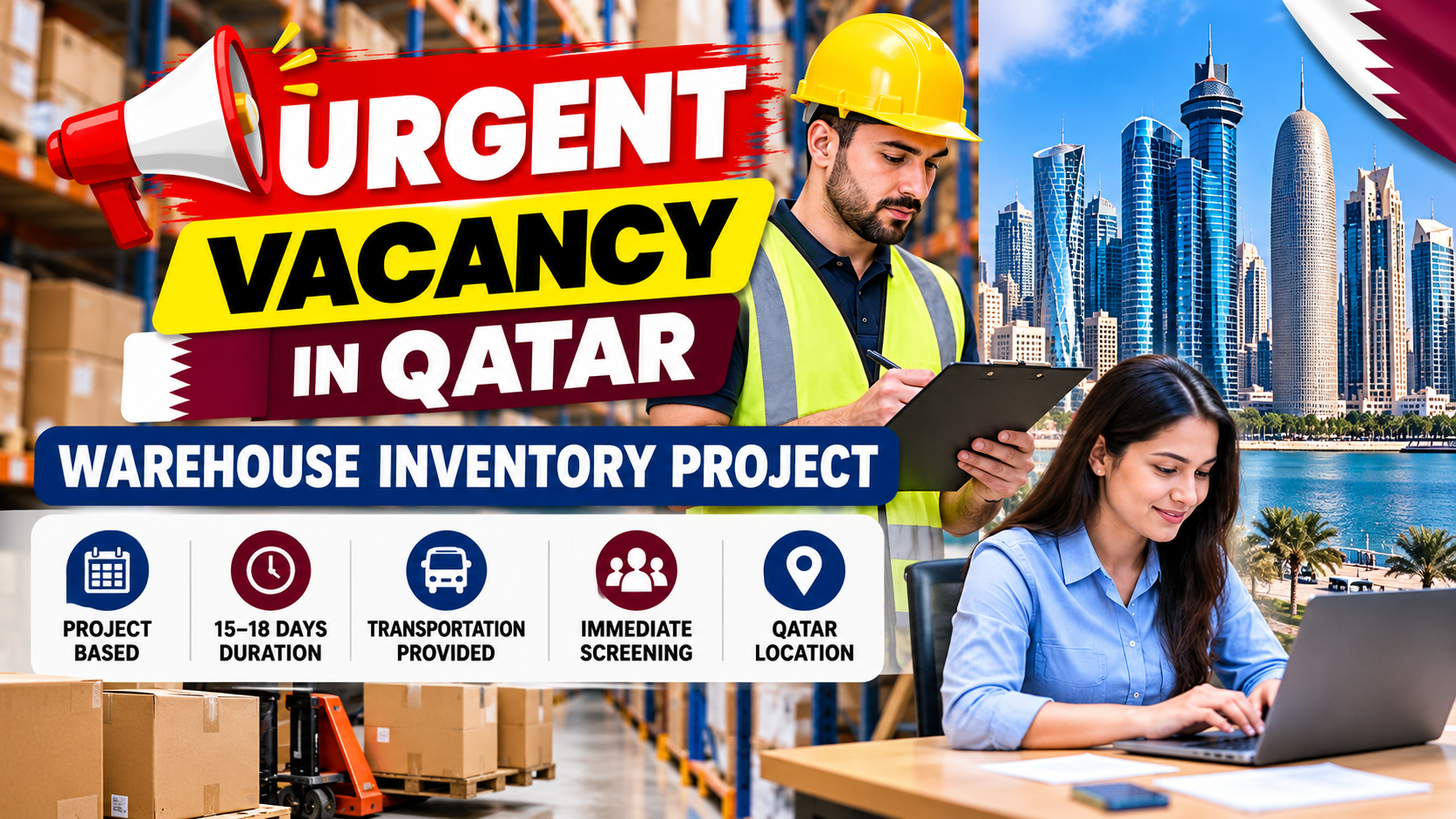 Urgent Hiring in Qatar – Inventory Assistants & Data Entry Operators